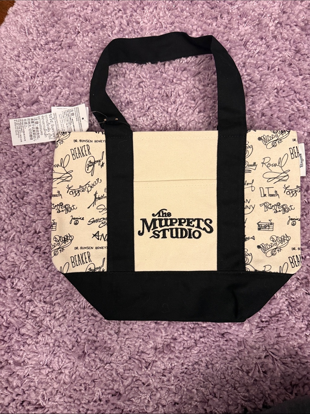 D23 2026 Exclusive Muppet Studois signature Canvas Tote Bag